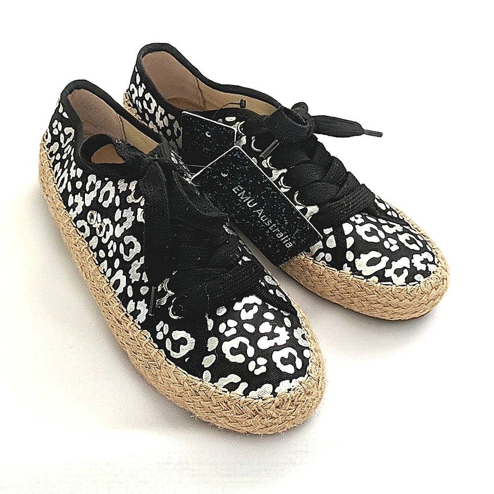 NWT ~ EMU Agonis Leopard Print Canvas Sneaker